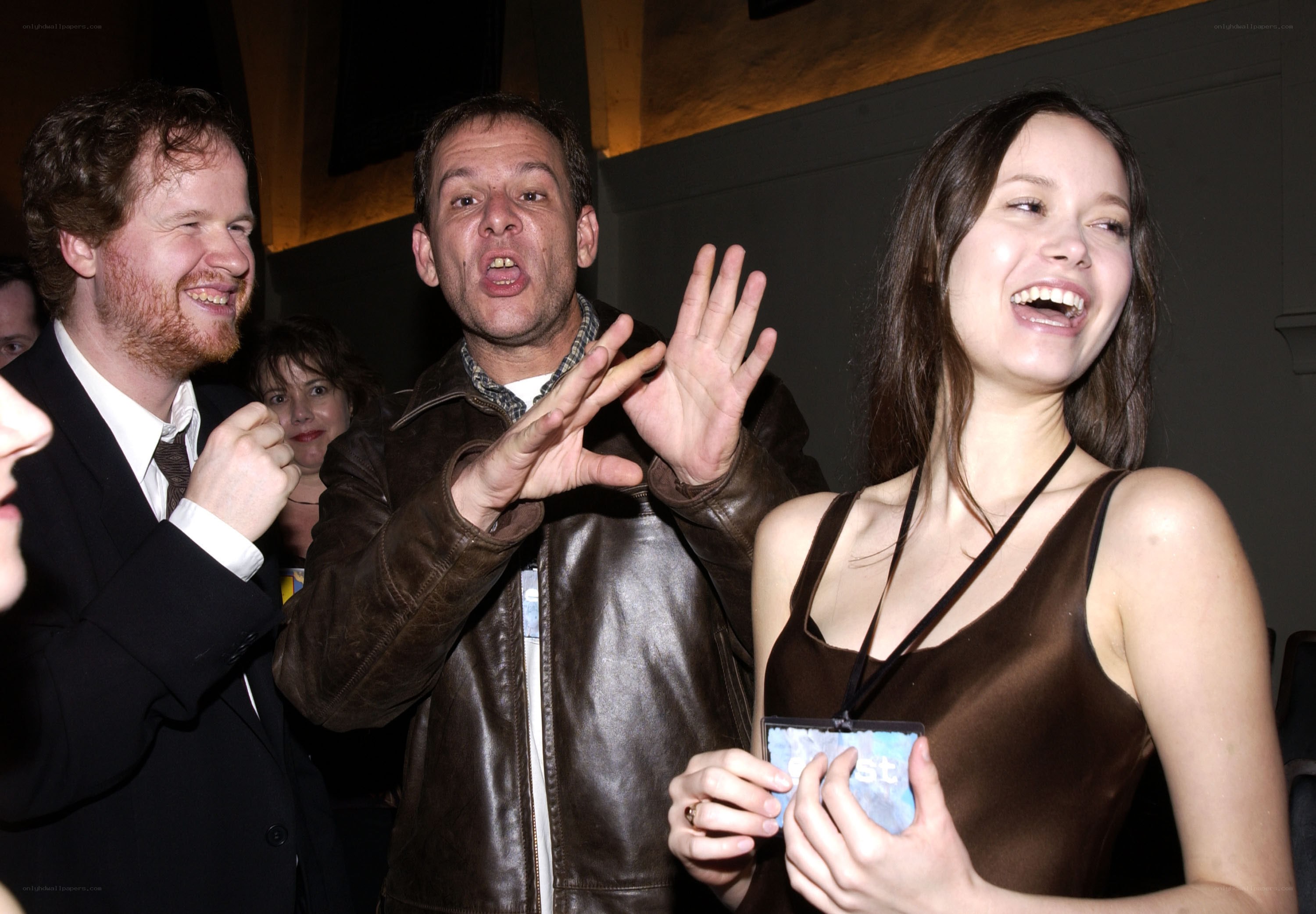 People laughing at event