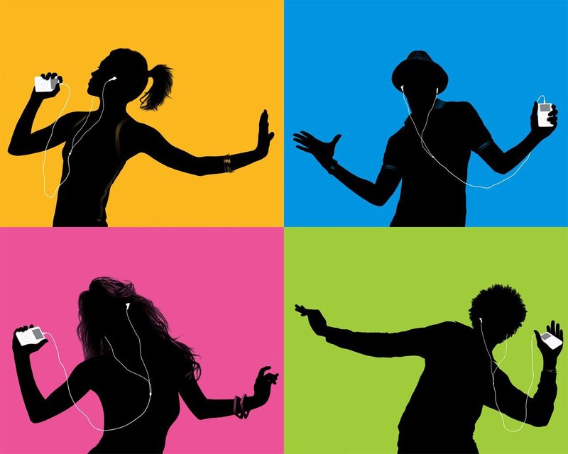 People listening to music