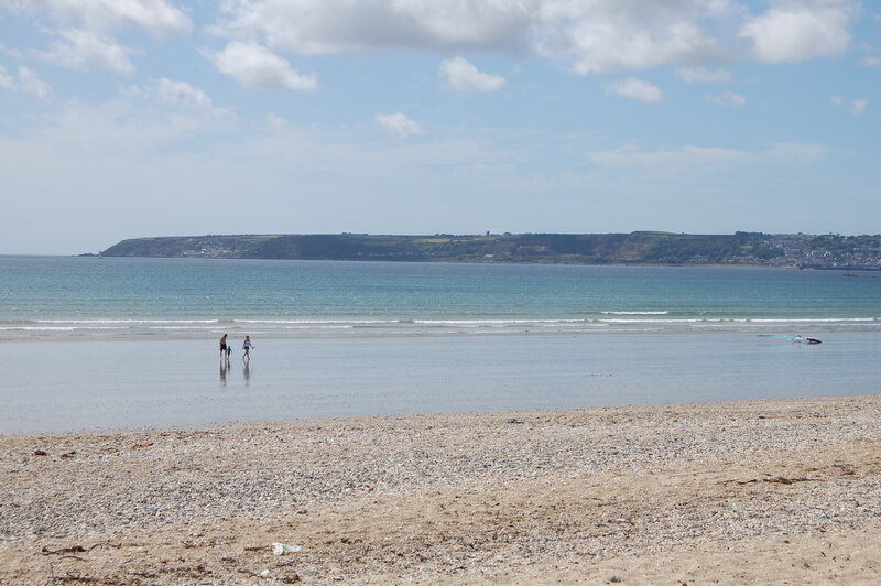 People on a Beach — Blue, Calm