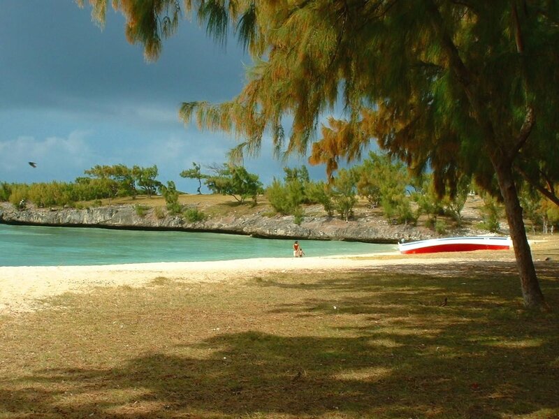 People on a Beach — Green
