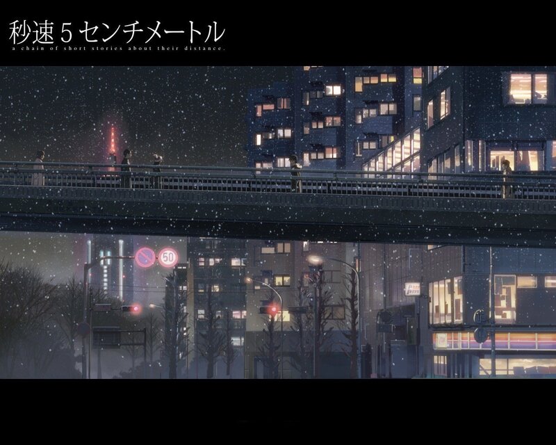 People on a Bridge — Blue, Melancholic