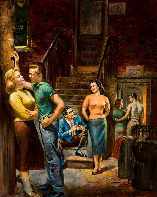 People on a city staircase
