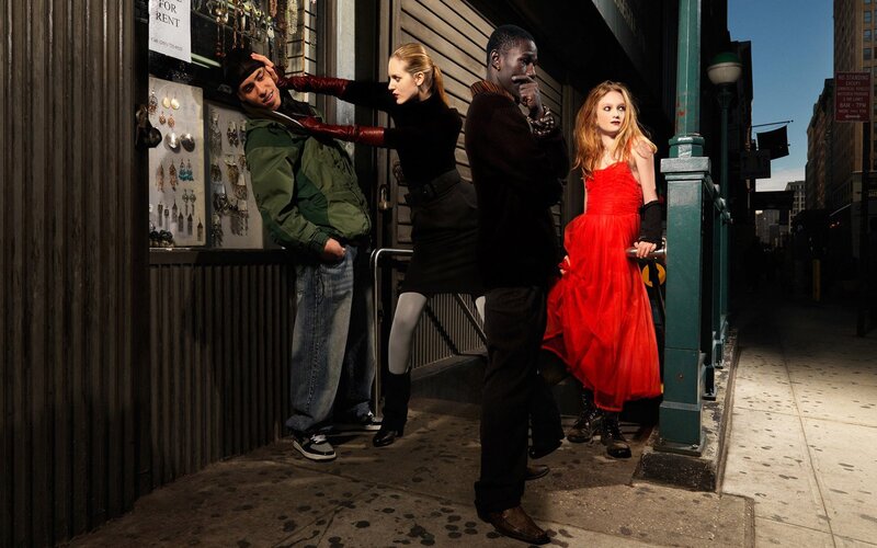 People on a city street