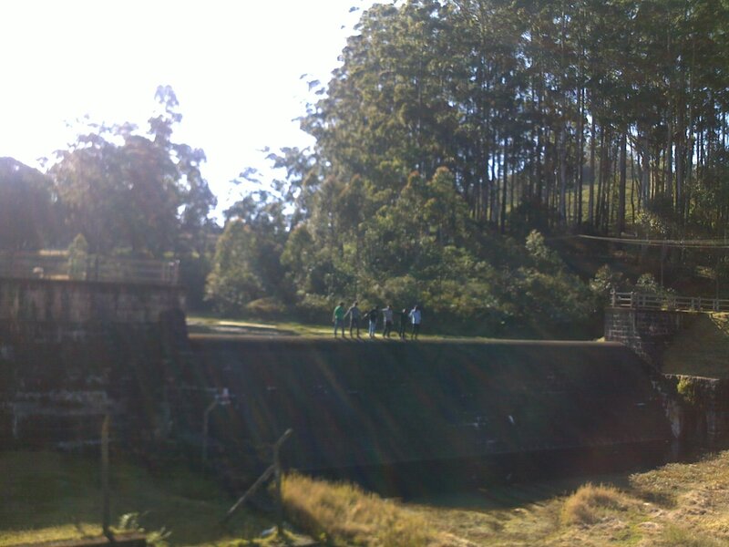 People on a Dam