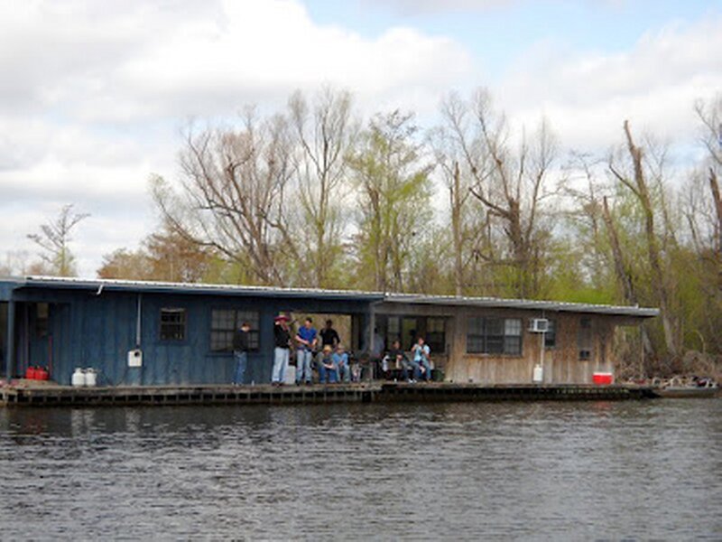 People on a Houseboat