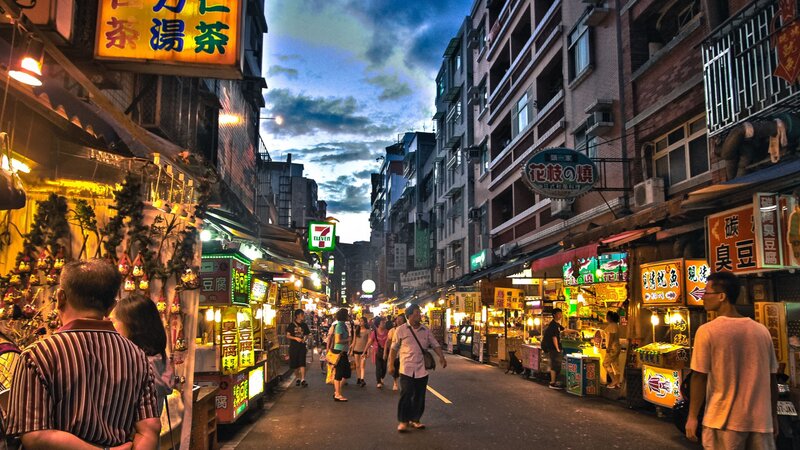 People on a Street Market
