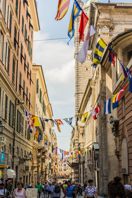 People on a Street — Yellow