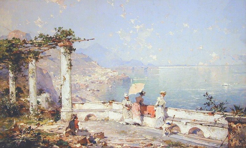 People on a Terrace