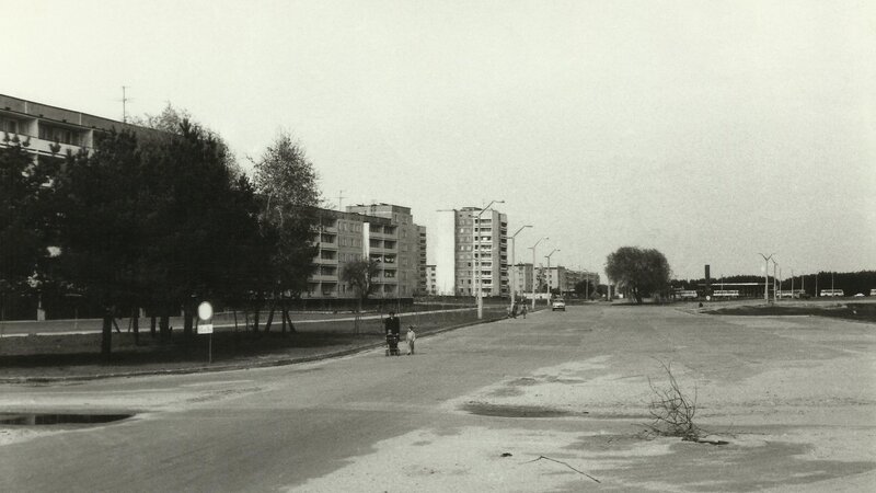 People on a Wide Road
