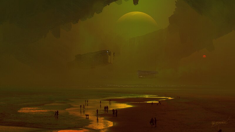 People on Alien Beach