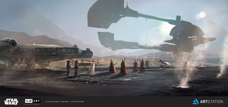 People on Alien Planet — Gray
