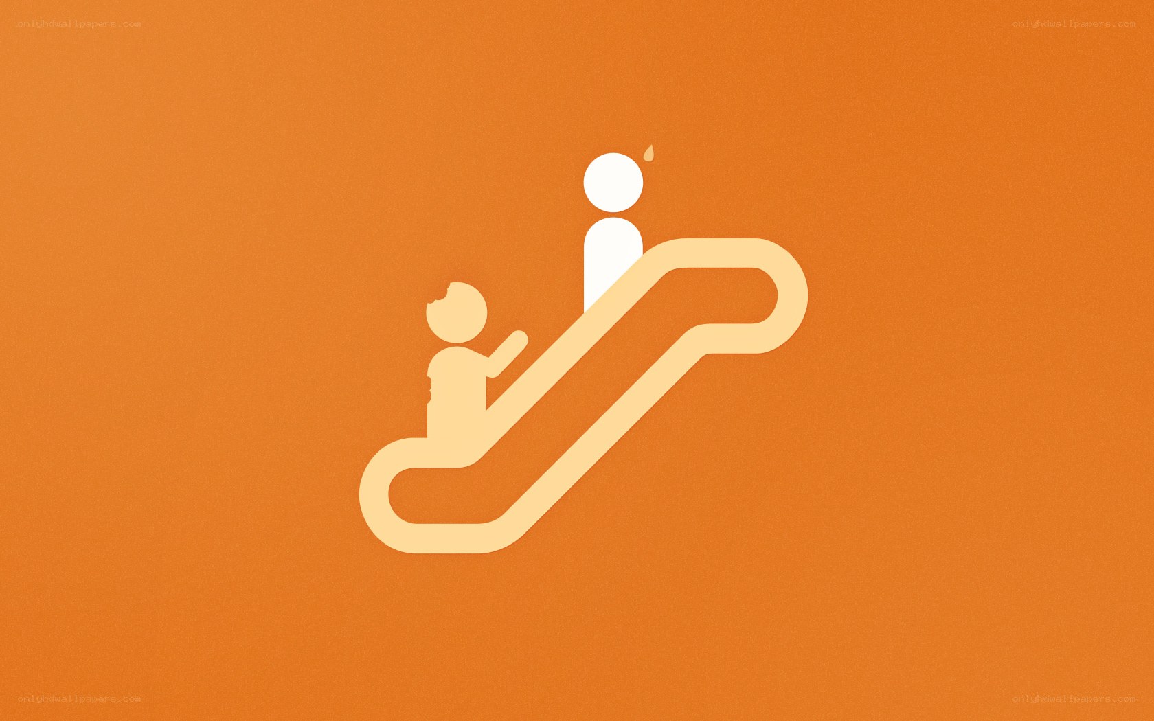 people on escalator icon