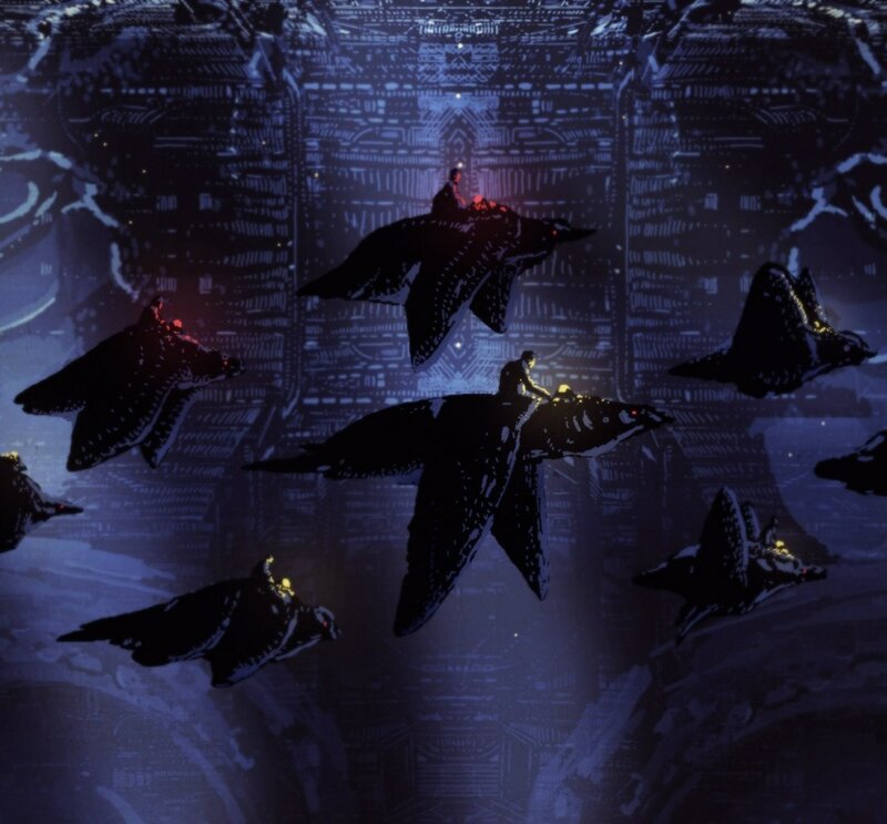 People on Flying Creatures