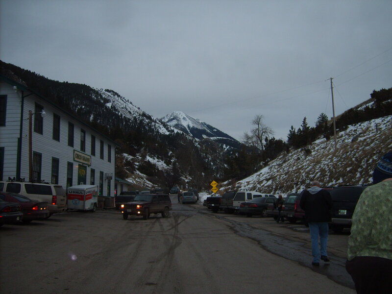People on Mountain Road