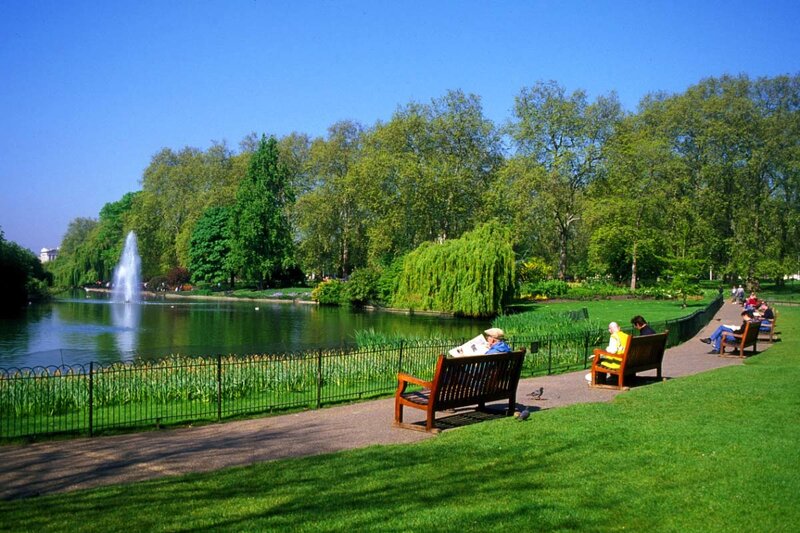 People on Park Benches