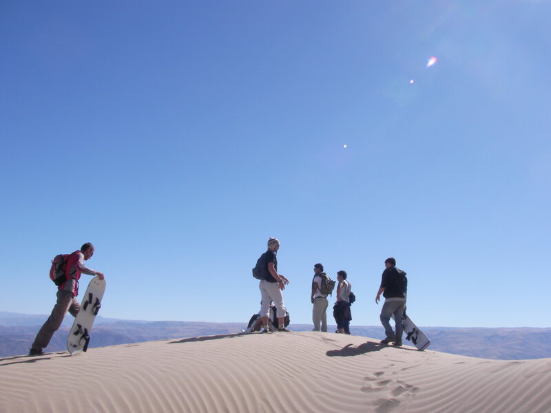 People on Sand Dune