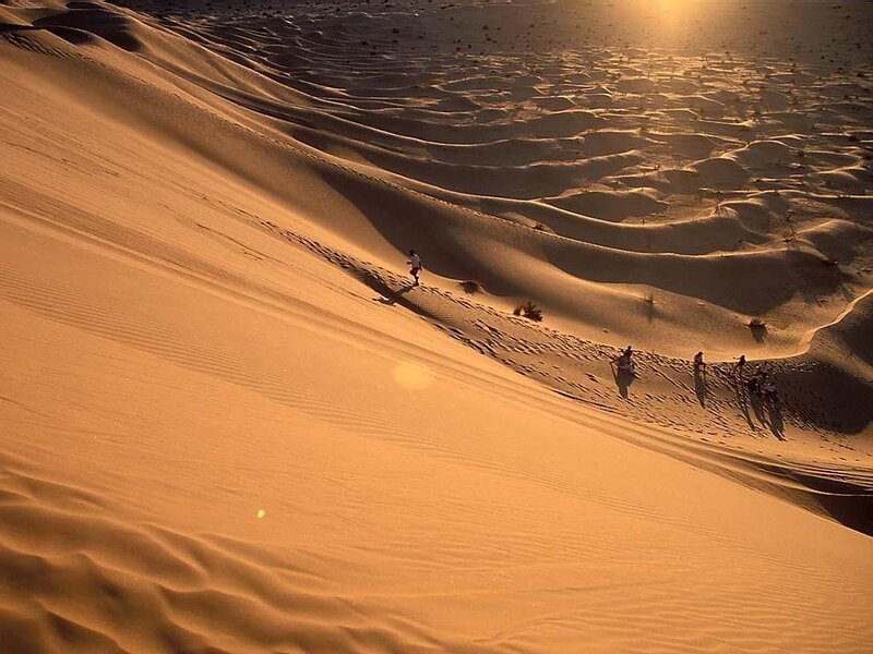 People on Sand Dunes