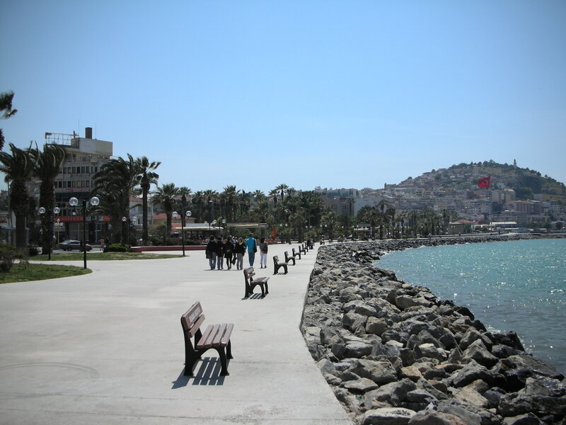 People on Seaside Promenade