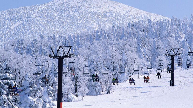 People on Ski Lift