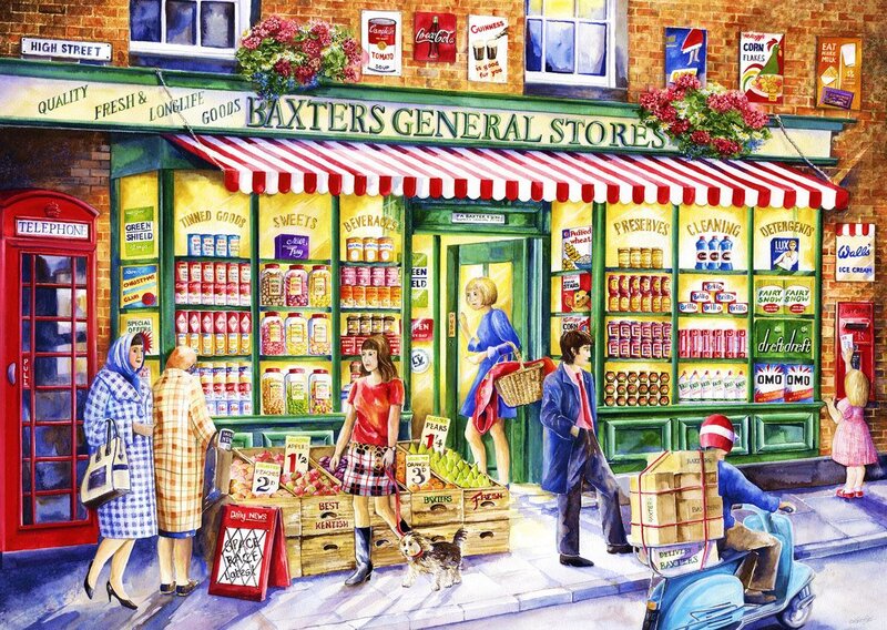 People Outside General Store