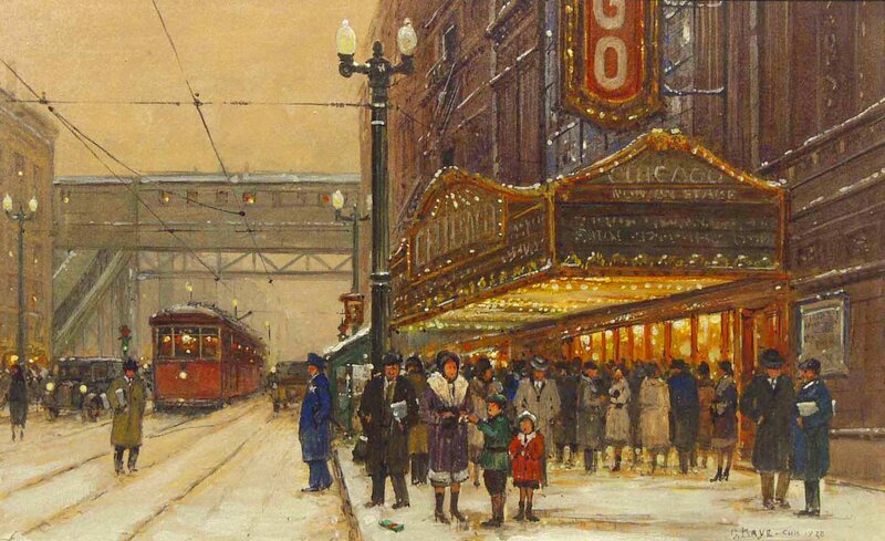People Outside Theater