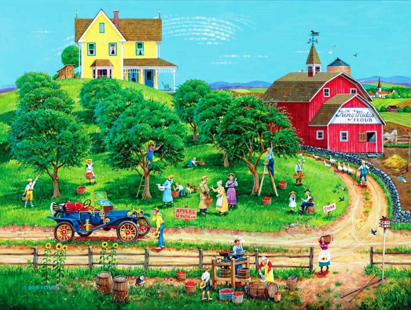 People Picking Apples