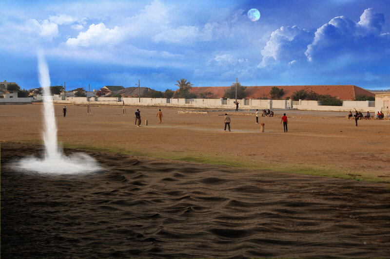 People Playing Cricket