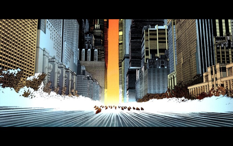 People Running from Beam