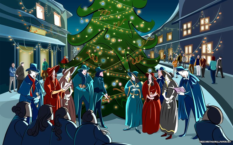 People Singing Carols