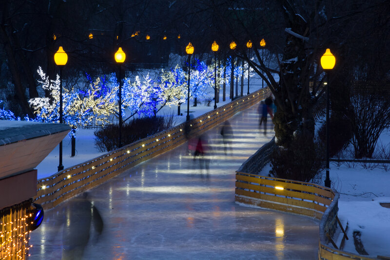 People Skating on Ice