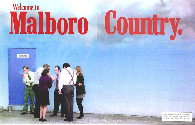People Smoking Outside