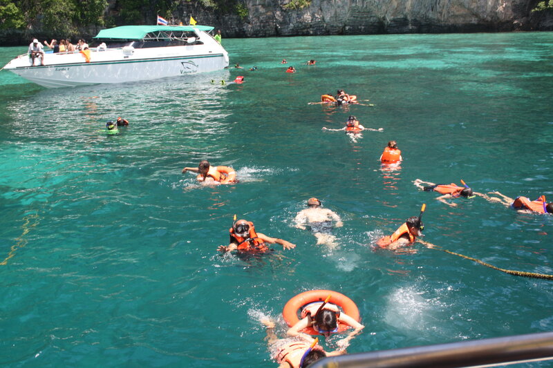 People Snorkeling in Ocean