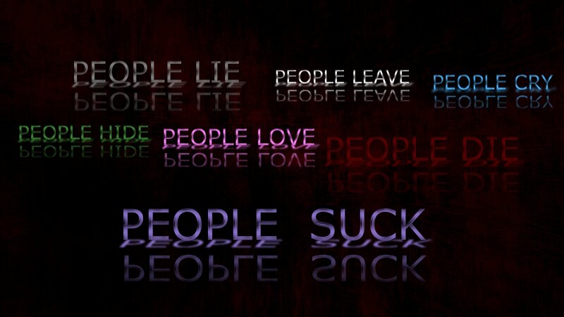 People Suck Text Art