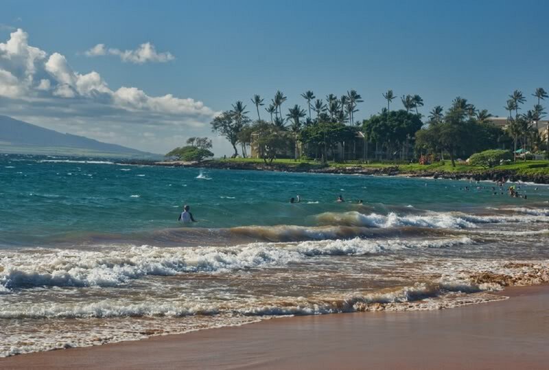 People Swimming in Ocean — Blue, Serene