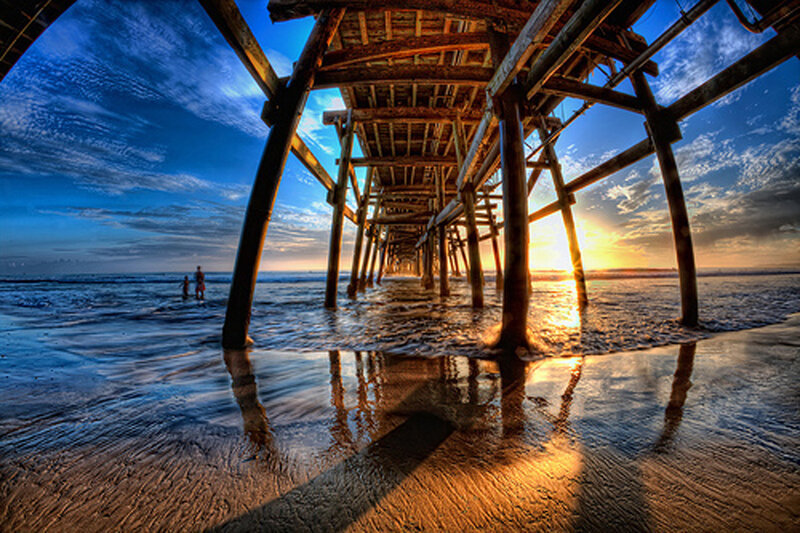 People under Pier