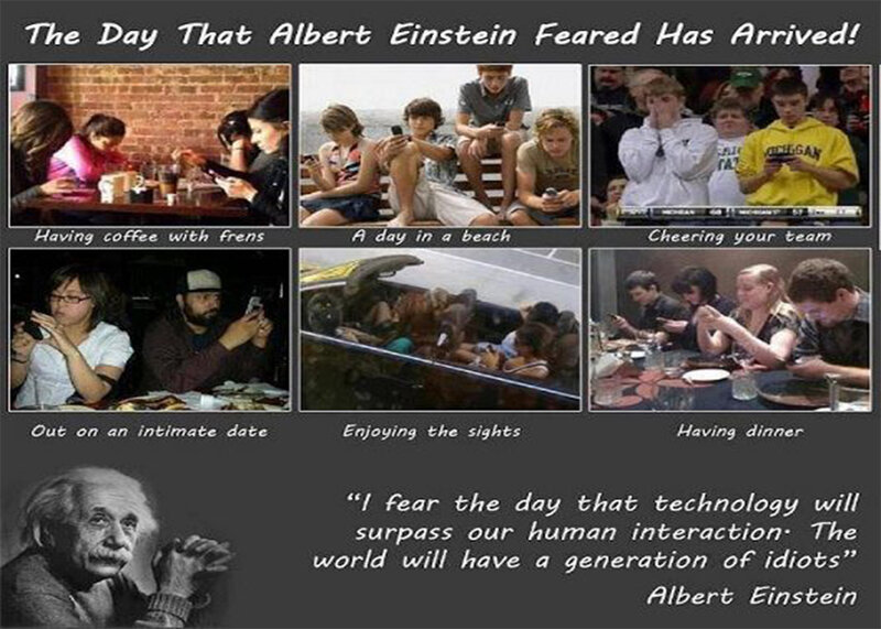 People Using Phones