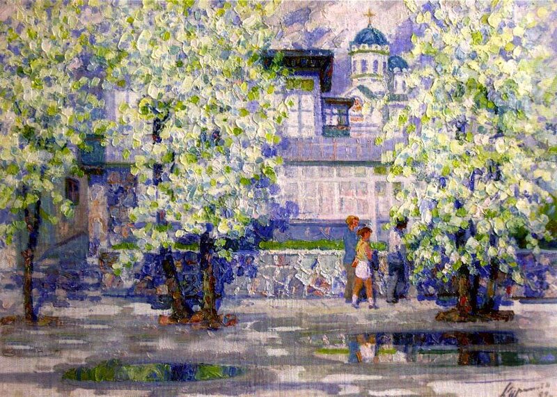 People Walking in Spring