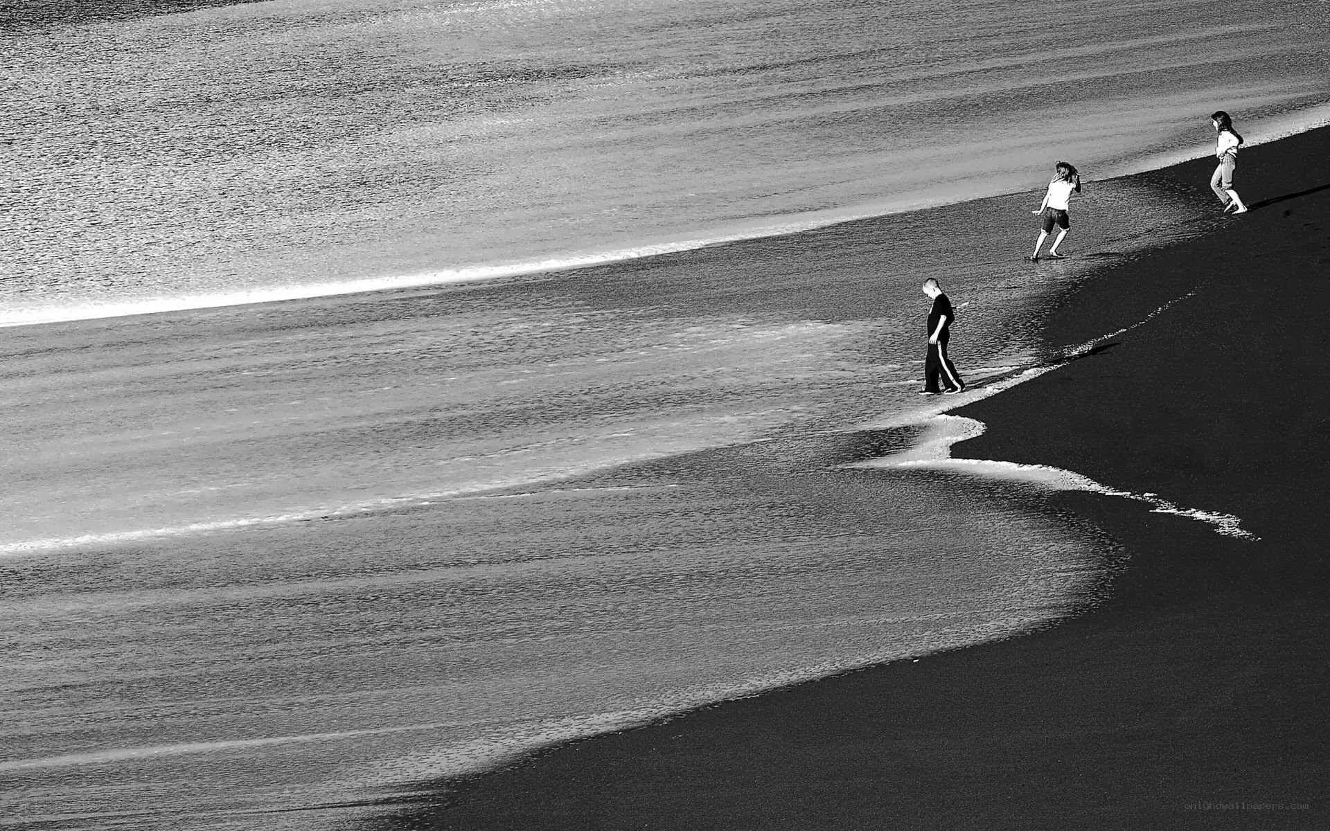 People walking on a beach