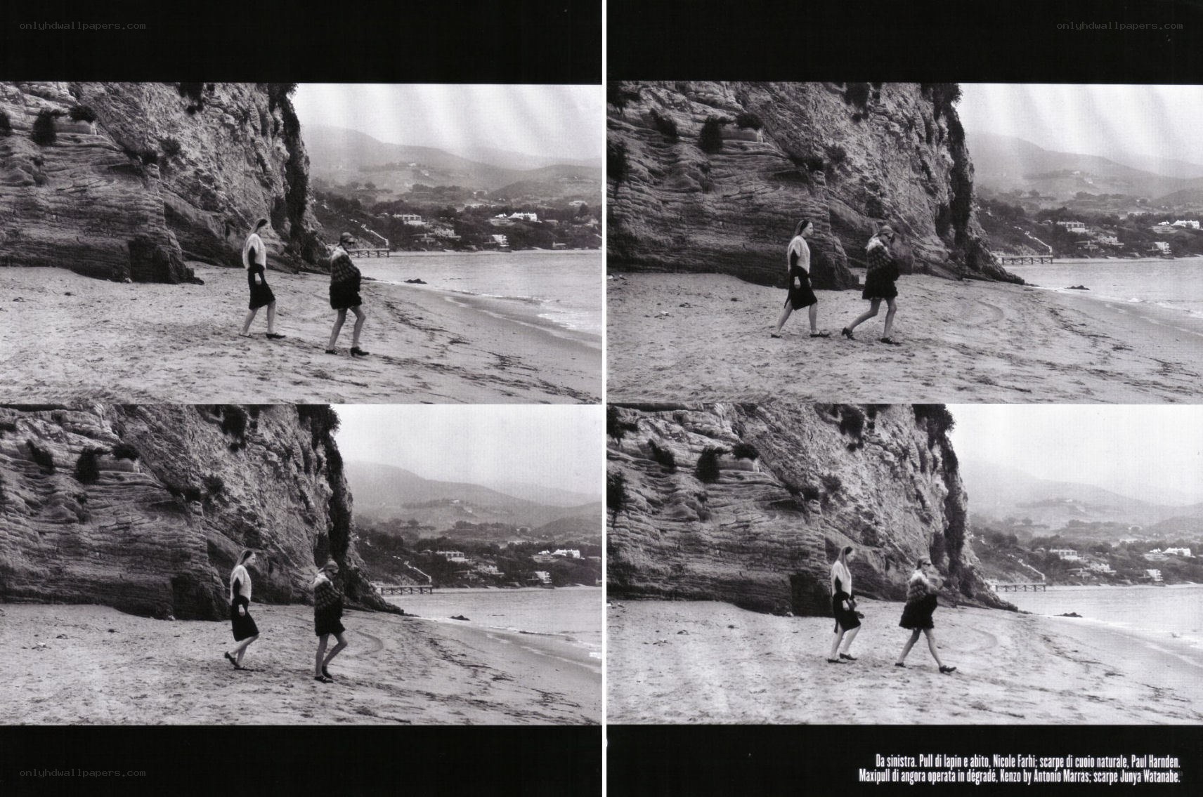 People walking on a beach