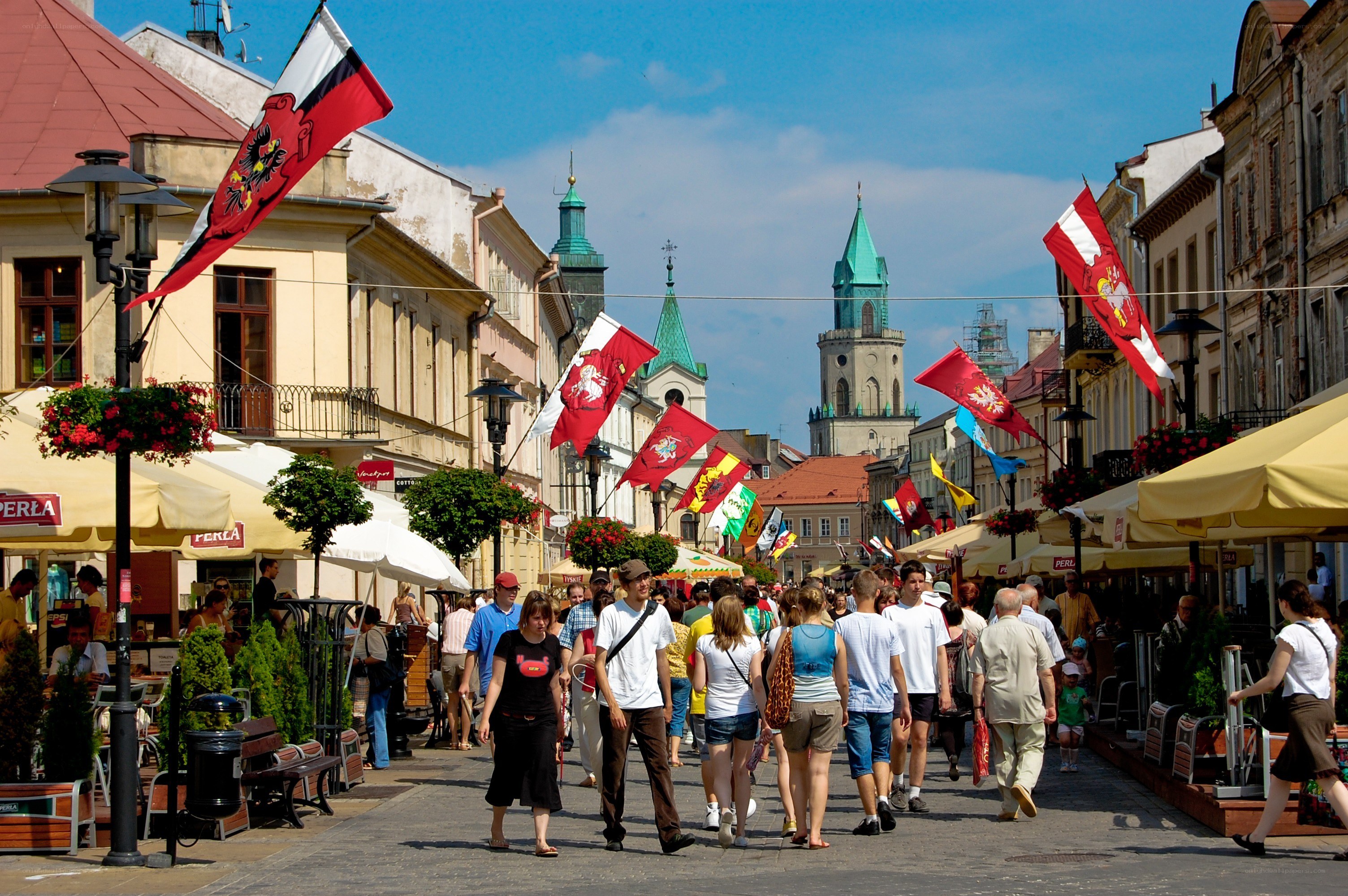 People walking on a street