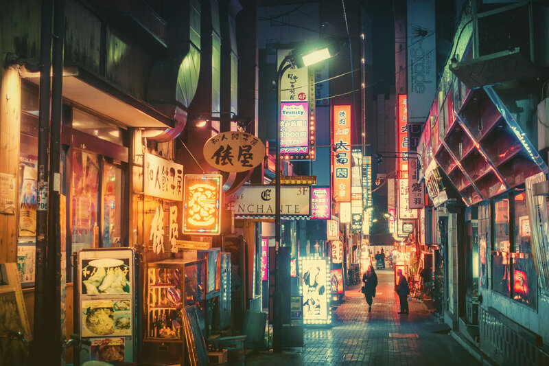 People Walking on Alley