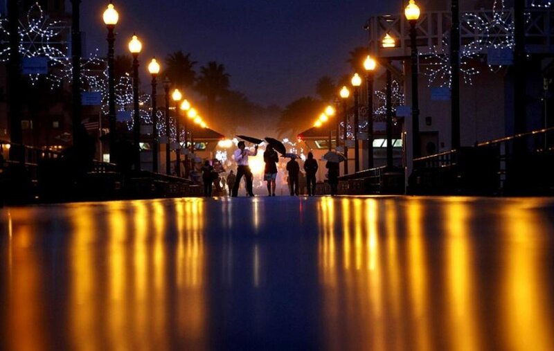 People Walking on Pier