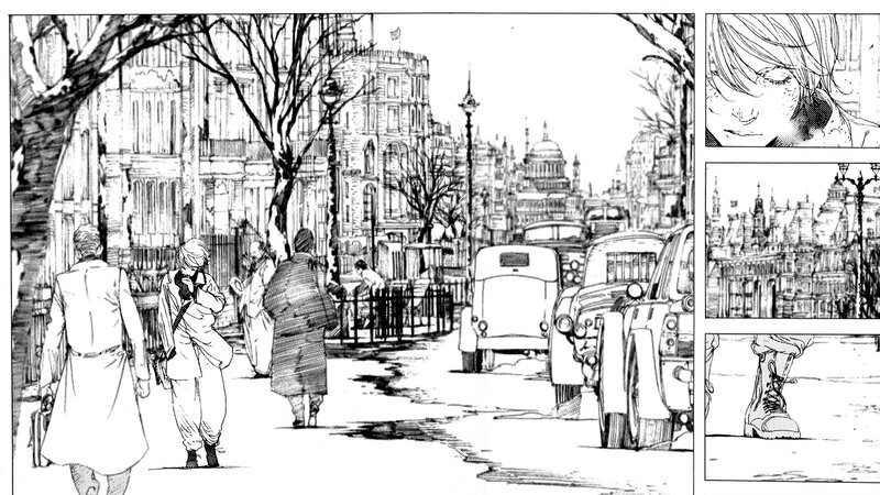 People Walking on Street — Black