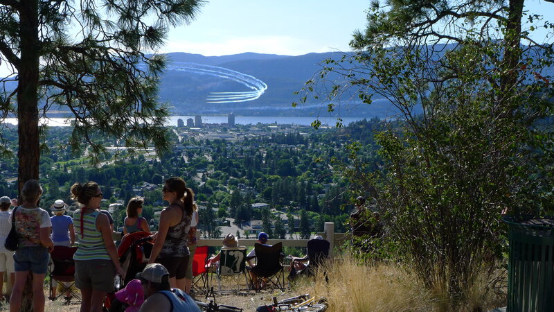 People Watching Air Show