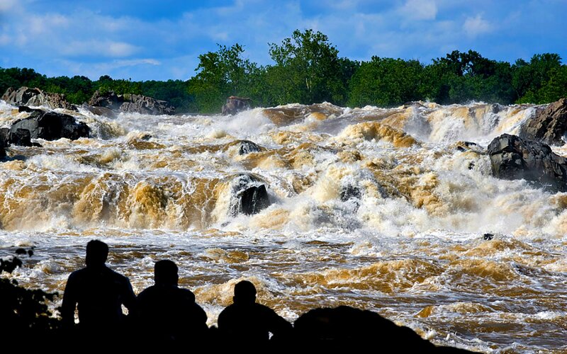 People Watching Rapids