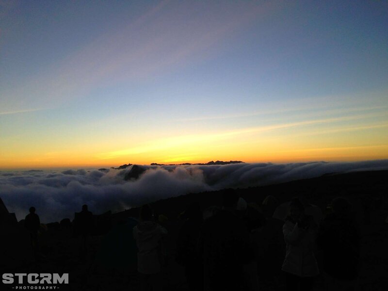People Watching Sunrise