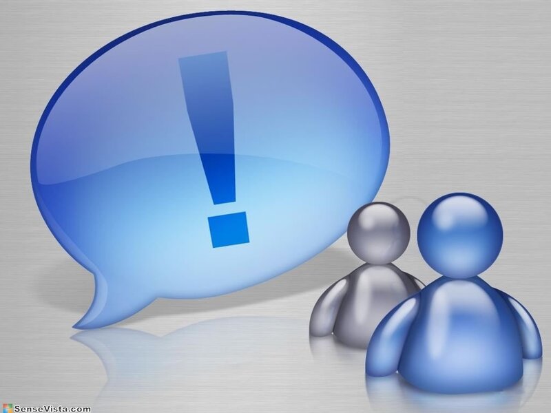 people with speech bubble