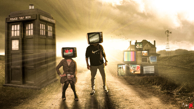 People with TV Heads