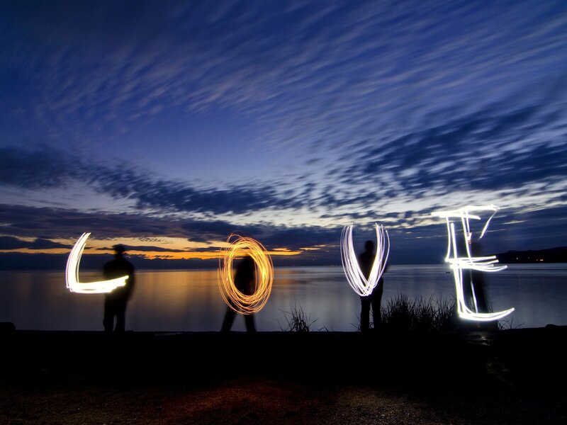 People Writing Love