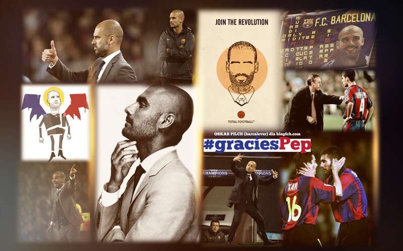 Pep Guardiola collage
